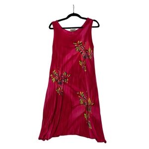 Tropical Batik - Pink Hibiscus Dress